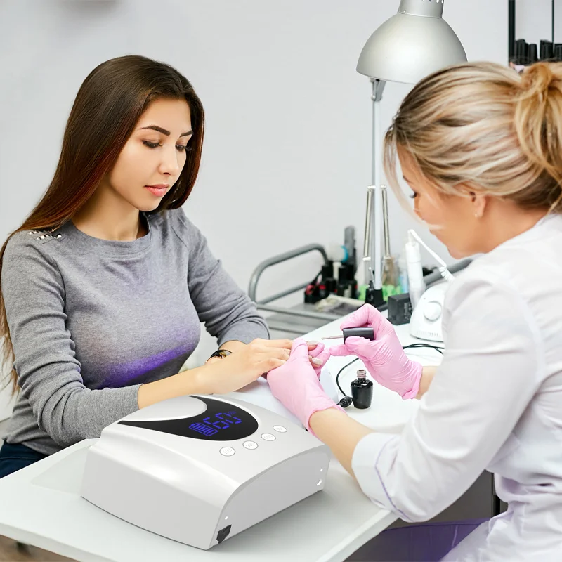 Wireless Gel Nail Light Nature Professional Rechargeable Portable Manicure Machine Cordless White Dryer Gel Uv Led Nail Lamp