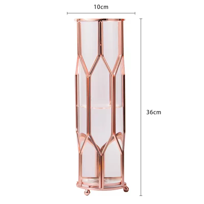 Votive centerpiece Candle Holder gold color with glassfor home decoration an wedding