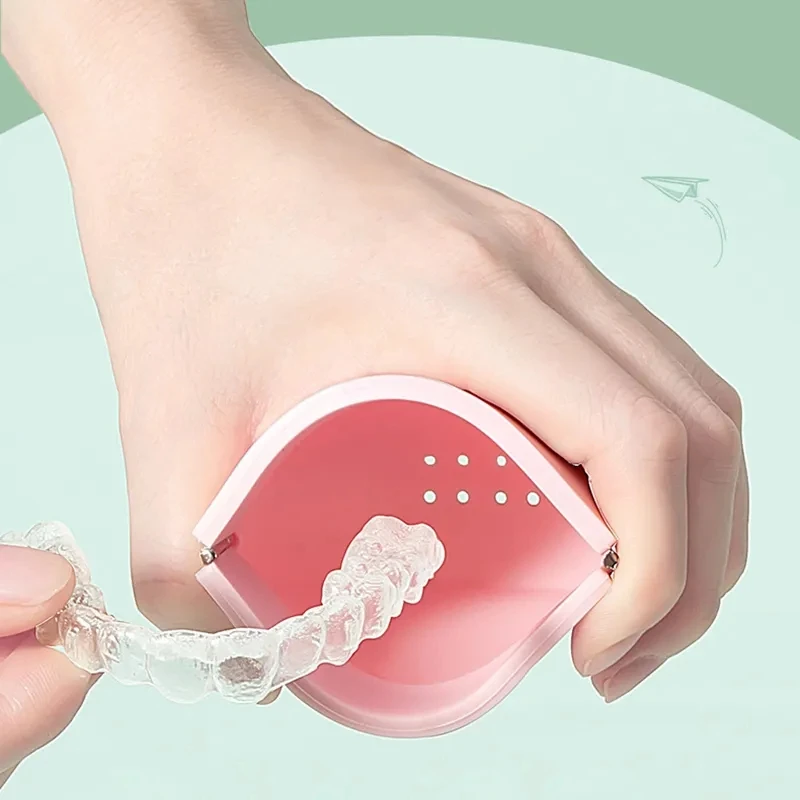 Wholesale Private Label Storage Pocket Clear Aligner Case Silicone Pinch Bag For Braces