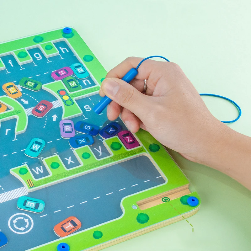 magnetic alphabet maze