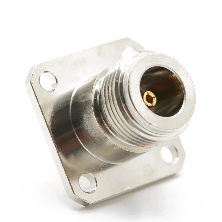 N фланцевый разъем N мама (гнездо) в гнездо SMA (гнездо) N/SMA-KKF с фиксацией фланца