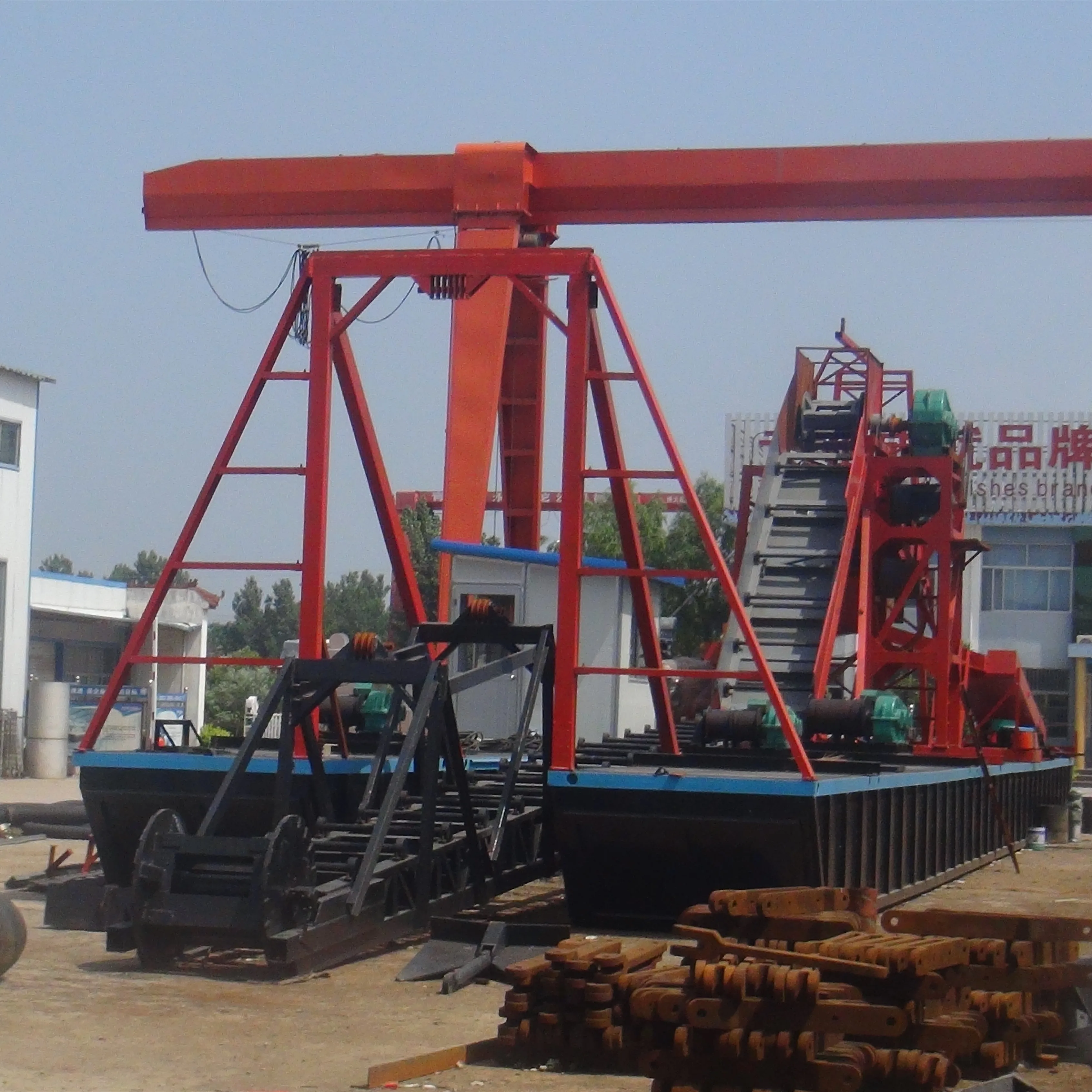 China bucket chain type sand/gold dredger with low price for sale
