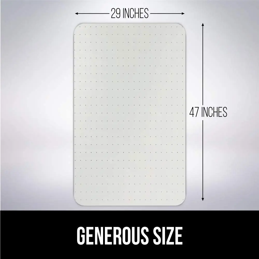 floor protector mat 36'x48' Office transparent PVC chair mat for carpet non slip Clear durable soft glass rectangle with lip