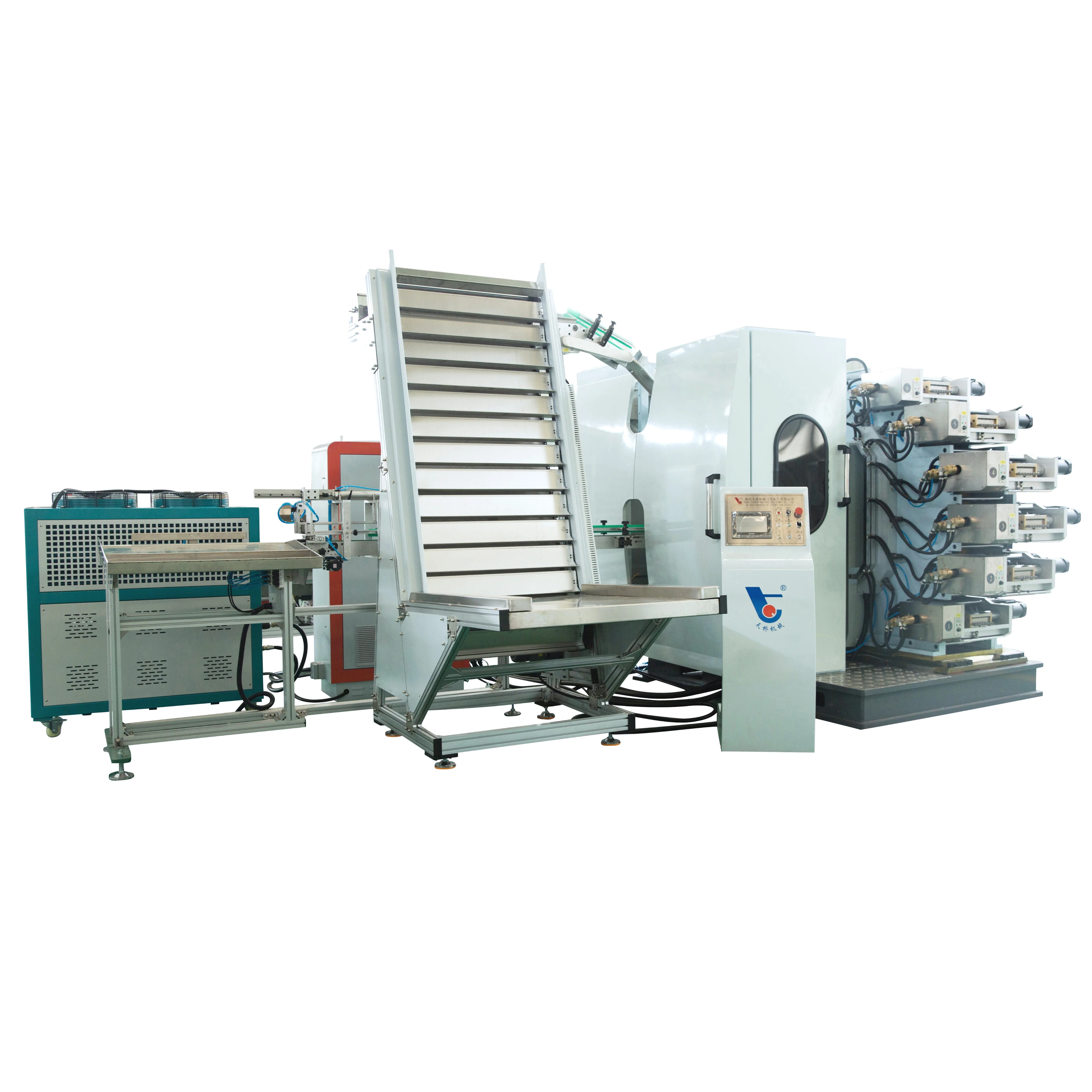 Fully automatic high-speed multi-color PP PET plastic coffee cup offset printing machine