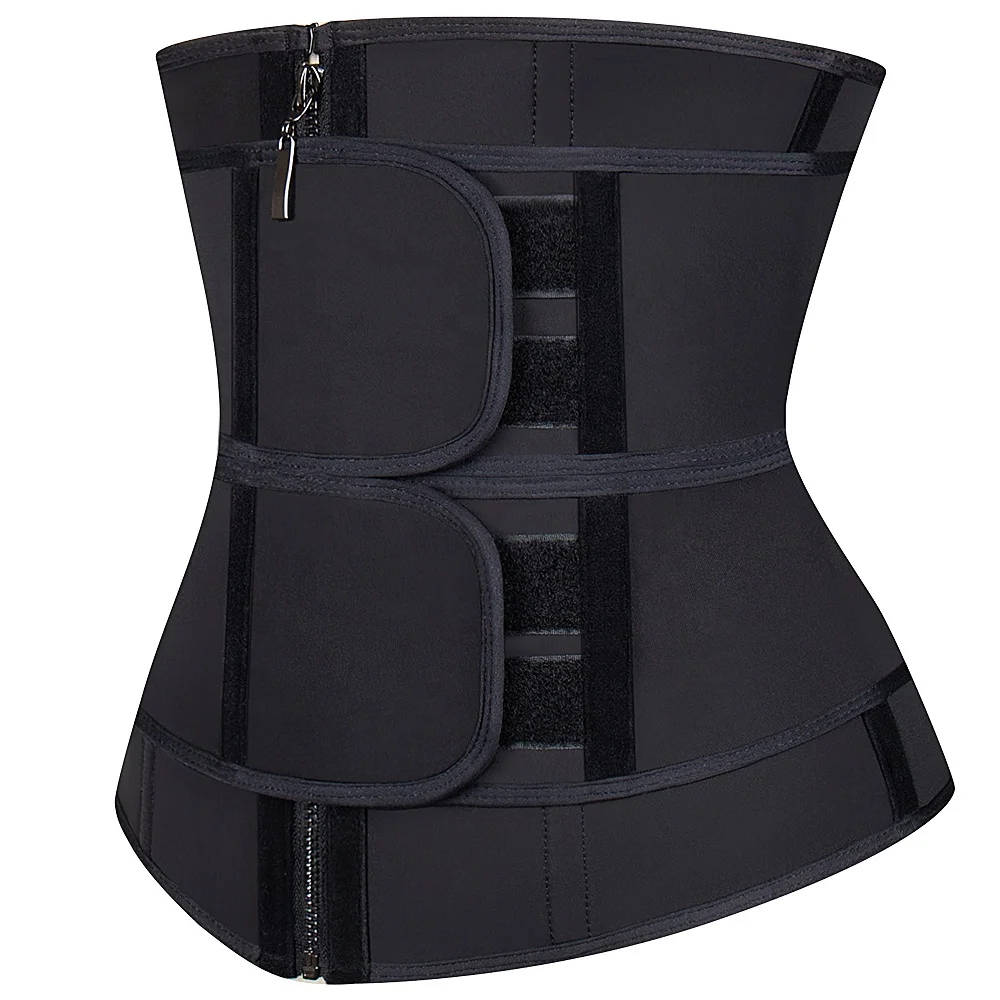 Wholesale Private Label Custom Logo 6XL Tummy Shaper Black Neoprene Waist Trainer women Belt 8019