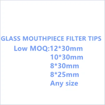 2 Pokes Style 11mm 12mm Medium Amber Black Blue Pink Round Mouth Glass Filter Tip