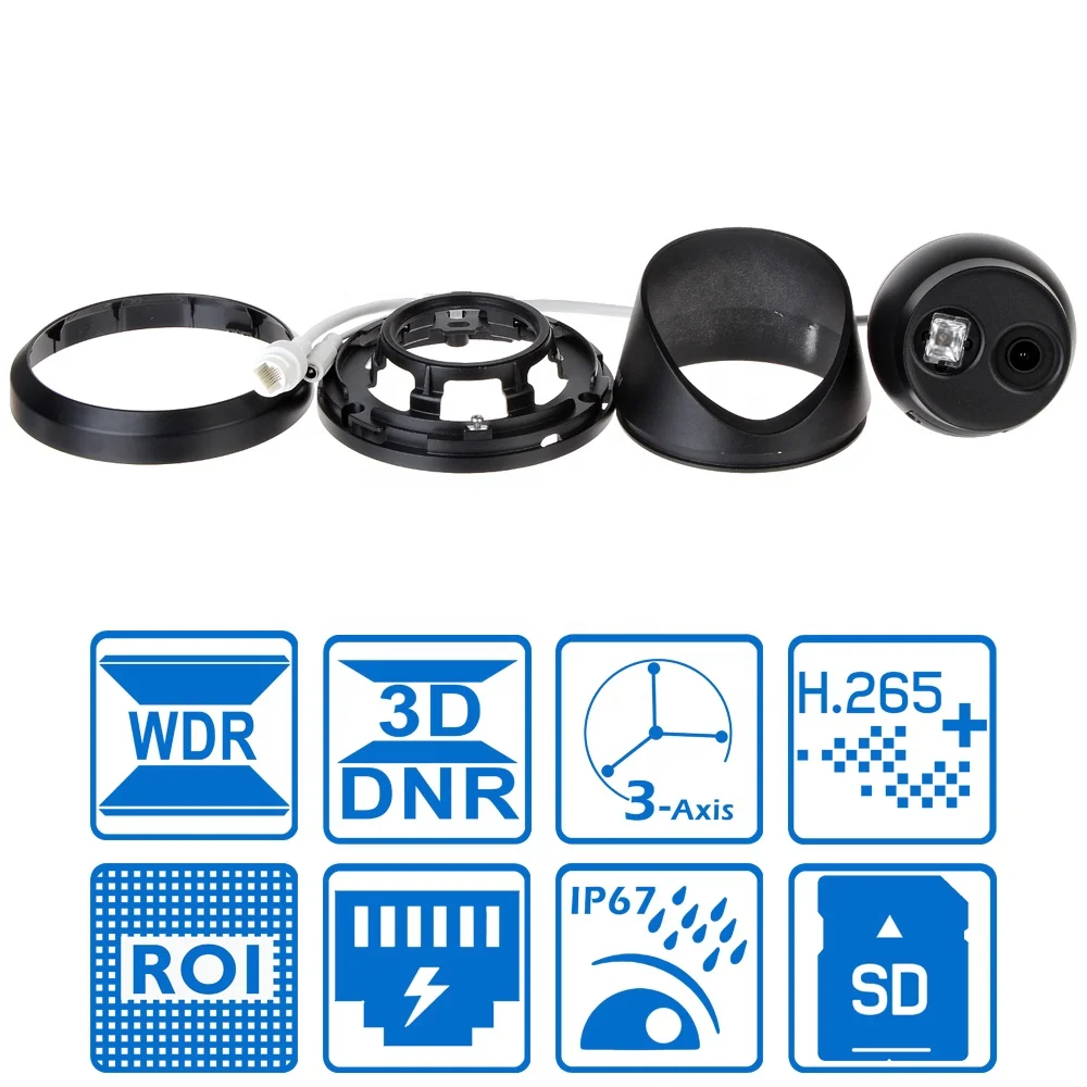 Hitosino Hik  OEM 8 Mic Audio Turret Outdoor PoE Home 4K 4MP Black Surveillance IP Security Set CCTV Camera NVR Kit System