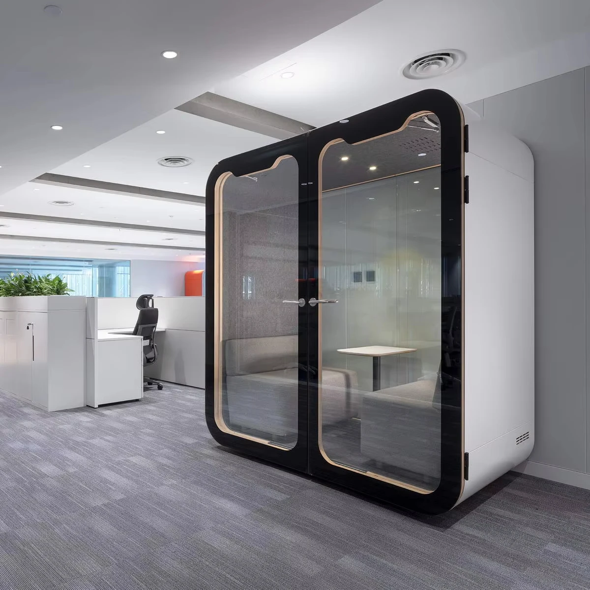 Модульная телефонная будка для работы в помещении офиса конференц-зала или обучения Звуконепроницаемая Мобильная рабочая площадка гостиниц спален тренажерных залов