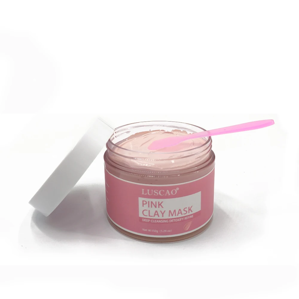 Pure Natural Pink Kaolin Facial Clay Mask Face Mud Mask Cleansing Skin Acne