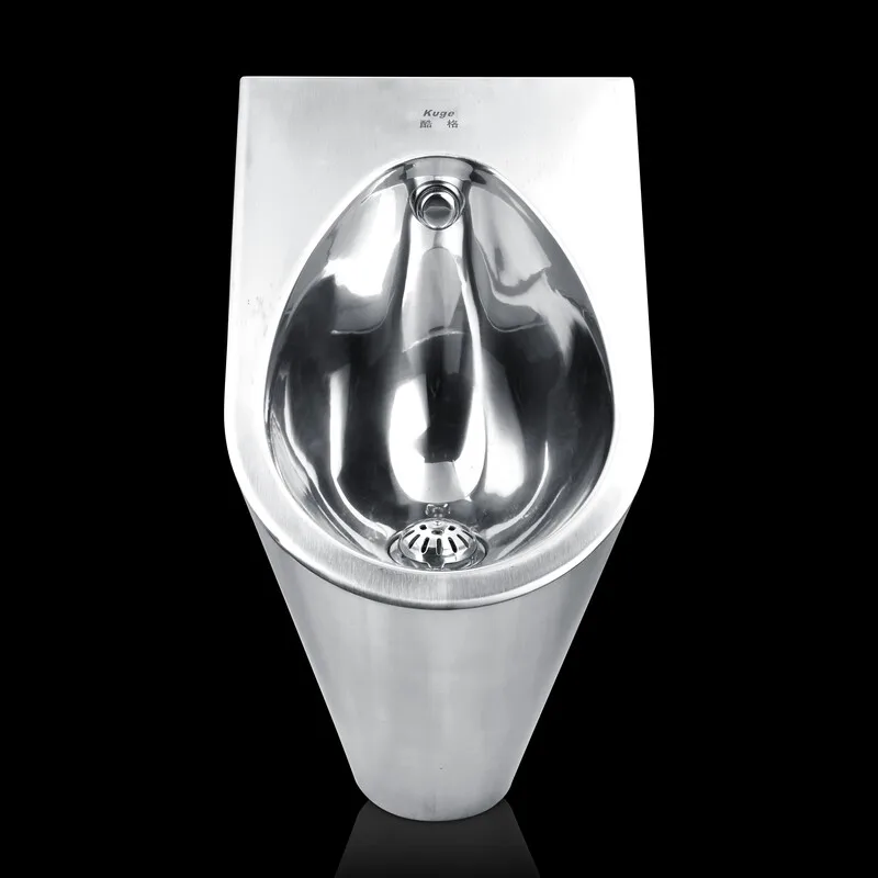 Ready to ship nightclub hotel wc wall hung 304 stainless steel men urinal manufacturer