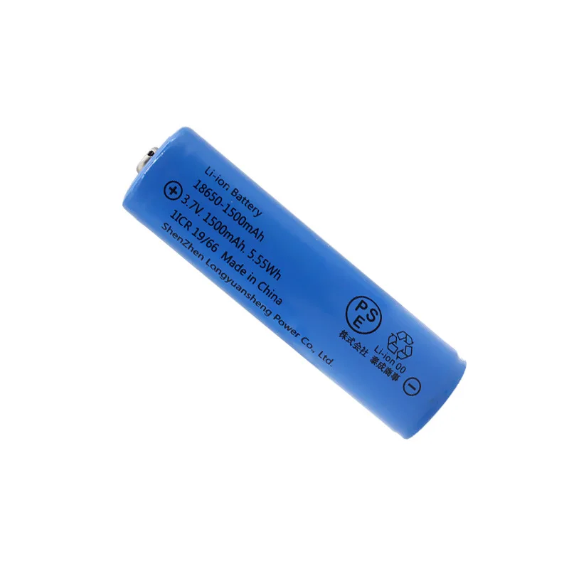 Wholesale high quality lithium ion batteries 18650 battery 1500mah pin 18650 battery pack
