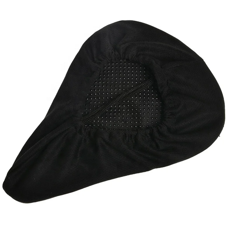 Professional Nylon & Gel Cycling Bike Bicycle Seat Saddle Cover Soft Cushion Ventilate Cycle Seat Pad Black New