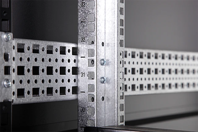  9-складная черная сетевая серверная стойка oem 42u с отверстиями для