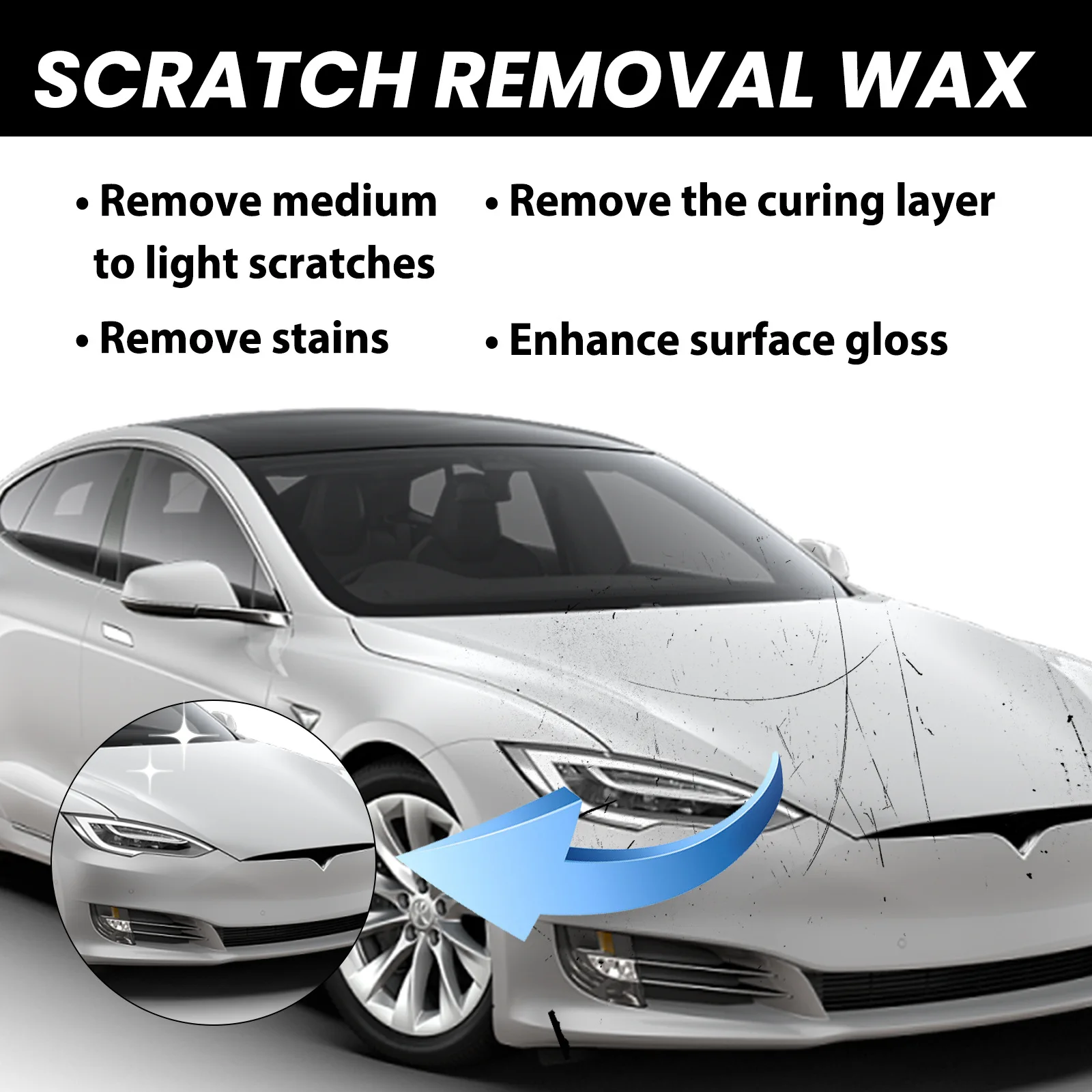 Rayhong Wholesale Convenient Effective Car Scratch Removal Wax Car Scratch Repair Remove Stains Agent