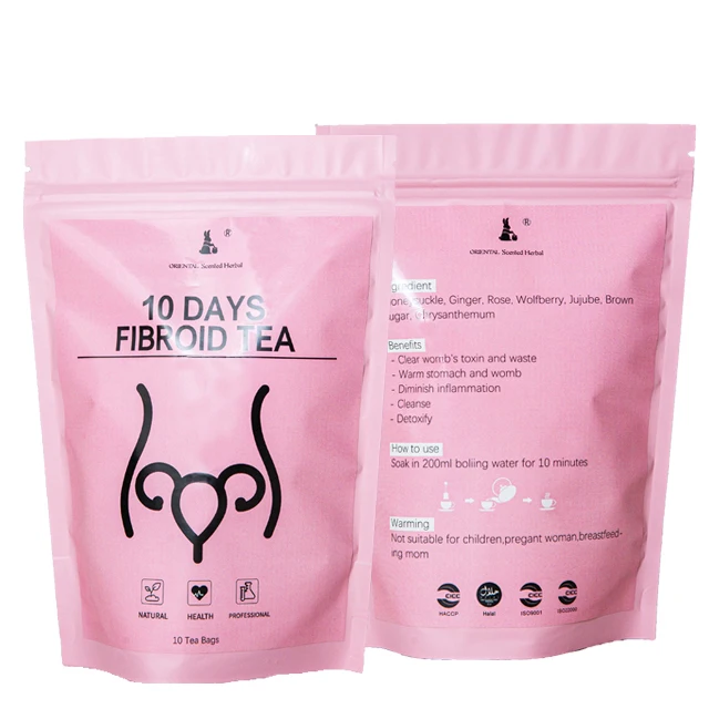 Private Label Fibroid Tea Natural Herbal Yoni Womb Cleanse Flusher Wellness Removal Fibroid Detox Tea For Women
