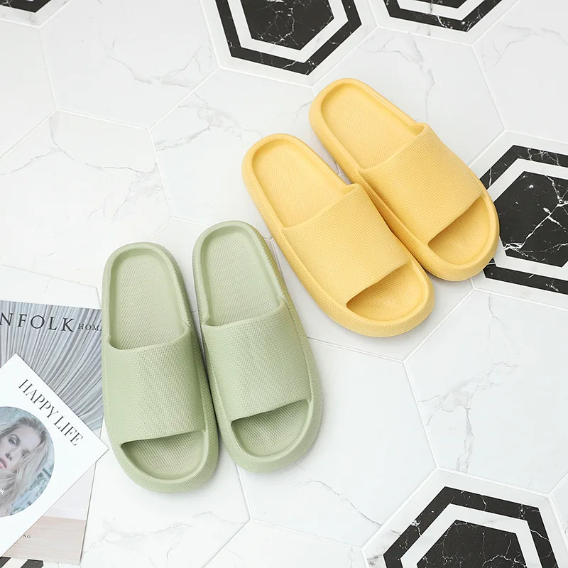 Manufacturer Cheap Summer Eva Slippers Ladies Thick Bottom Indoor Bathroom Men House Hotel Cloud Slides Slippers