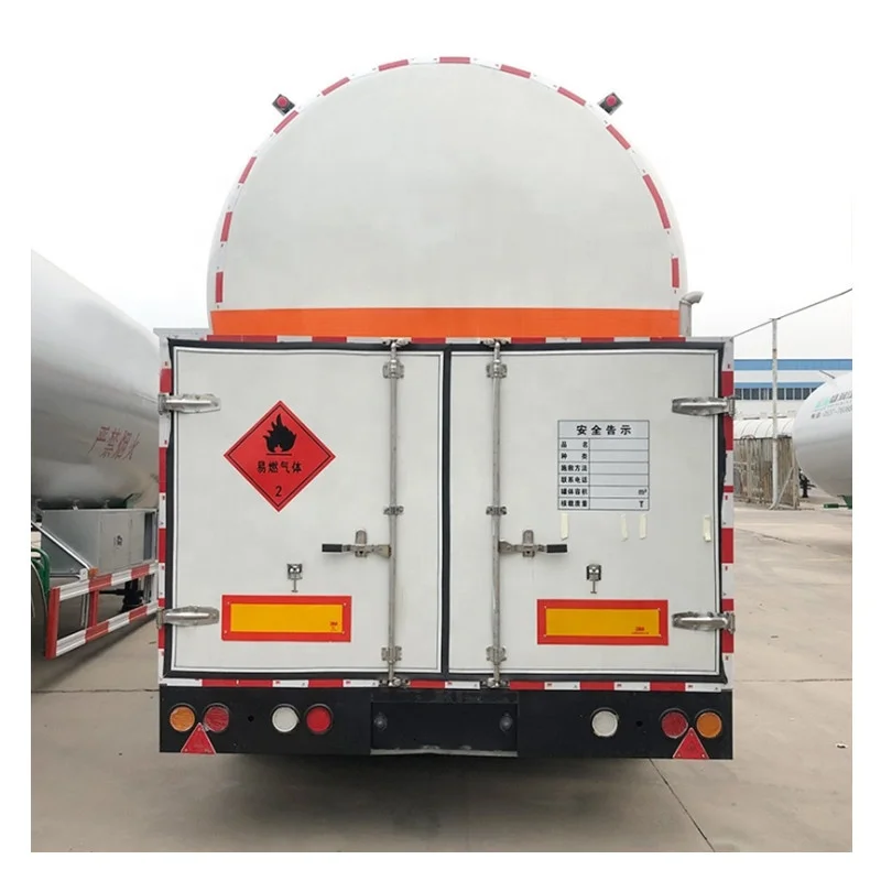 Криогенный жидкий газ LO2 LN2 LNG LPG CNG транспортный полуприцеп-цистерна с испарителем жидким азотом