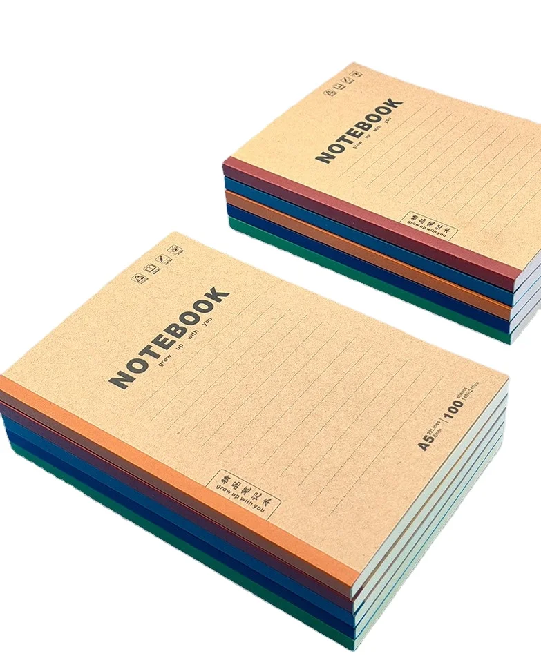 Оптовая продажа школьные тетради из 100 листов винтажные офисные для студентов простые толстые