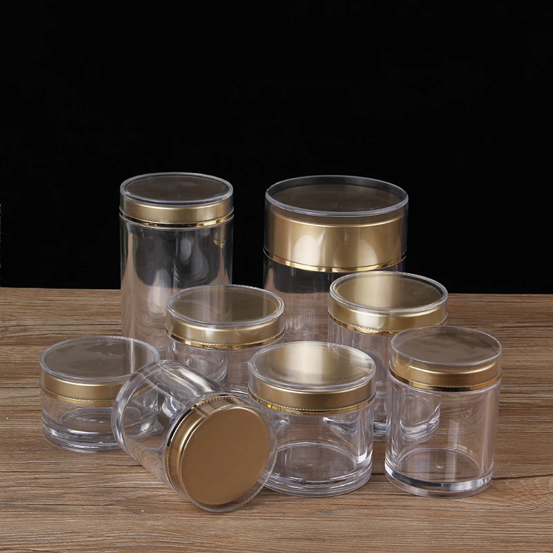 Big size 550g acrylic plastic jar health care products bottles 240ml cosmetic cream containers food storage tea jar