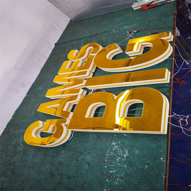 Подгонянный новый модный акриловый зеркальный знак 3D светодиодный неоновый бесконечности свет бесконечное зеркало электронный