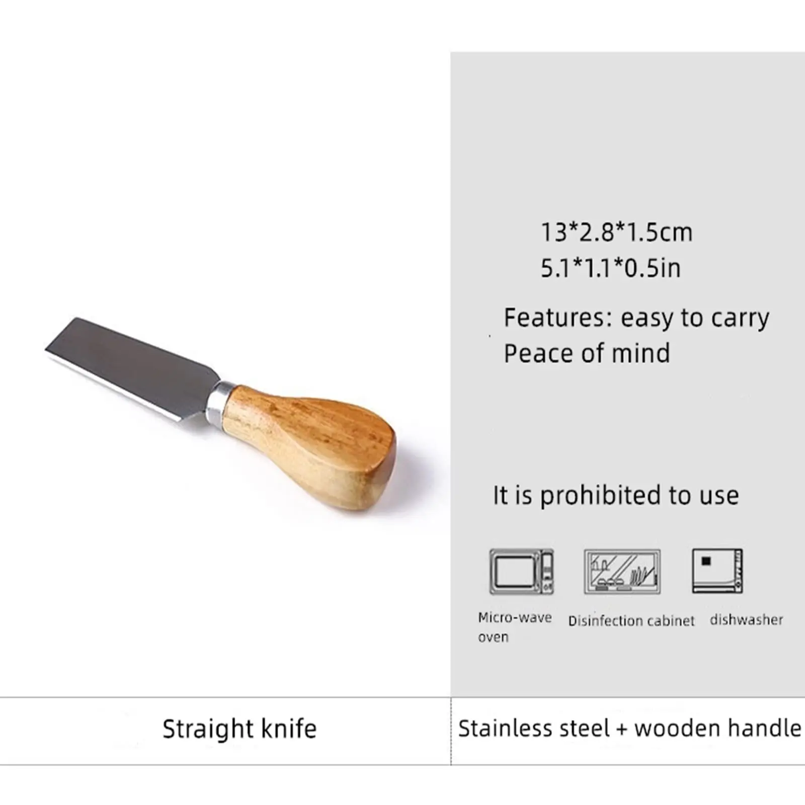 4 Pieces Set Wood Wooden Handle Stainless Steel Cheese Tools Knife Set Wholesale Cheese Dispenser