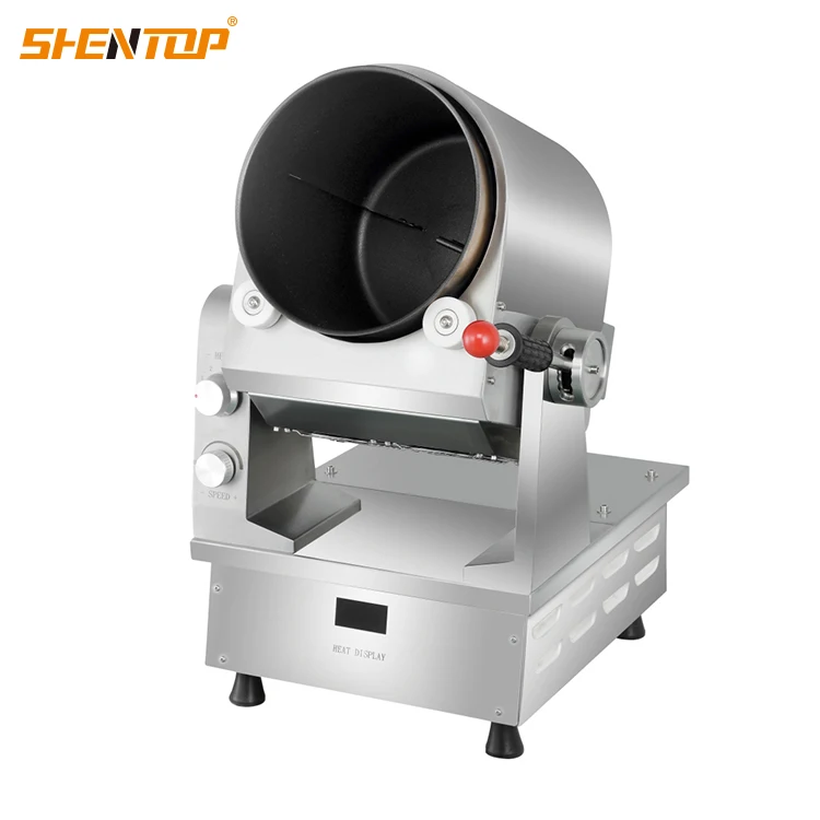 Shentop 380V Drum Type Automatic Fried automatic stirrer cooking Rice Making Machine kitchen equipment for Chinese Food