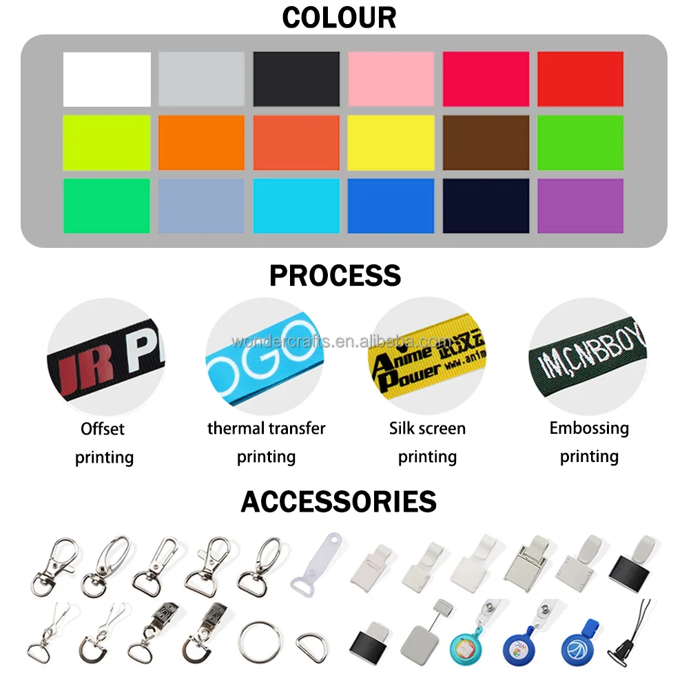 High Quality Lanyards With Logo Custom Cell Phone Woven Sublimation Printed Personalized For Keys