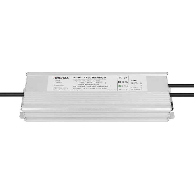 HLG-480H-C1400/1750/2100/2800/3500 480W turefull  building light constant current  Led driver with 0-10V dimmable led driver