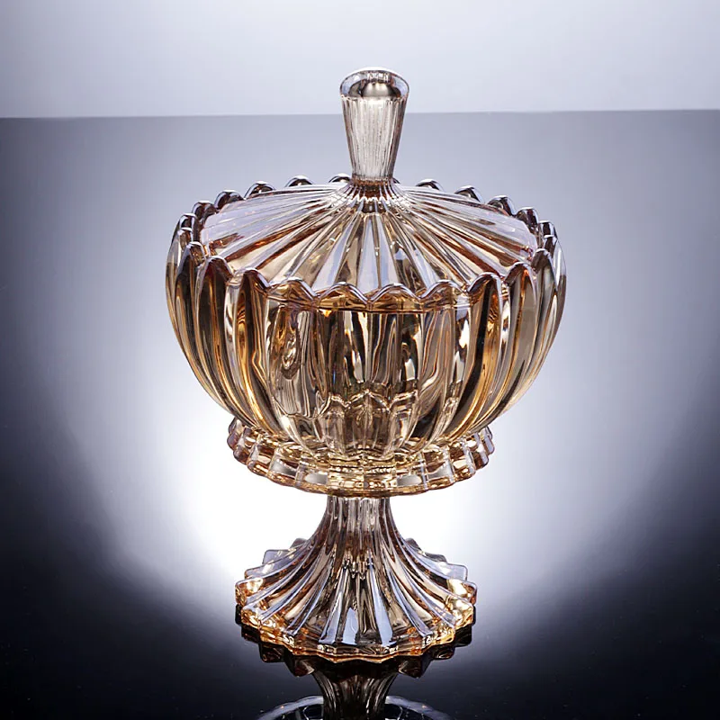 Famous King Crystal Candy Dish luxury christmas glass candy jar