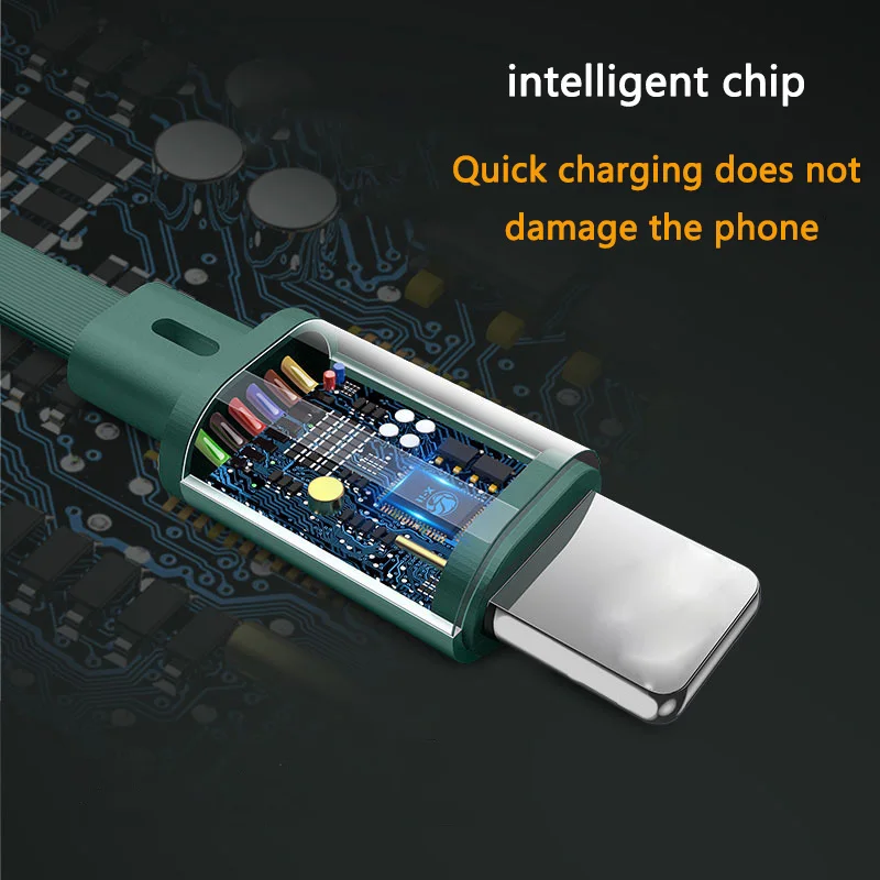 3 in 1 charging cable mobile phone charging line 3A fast charging telescopic cable