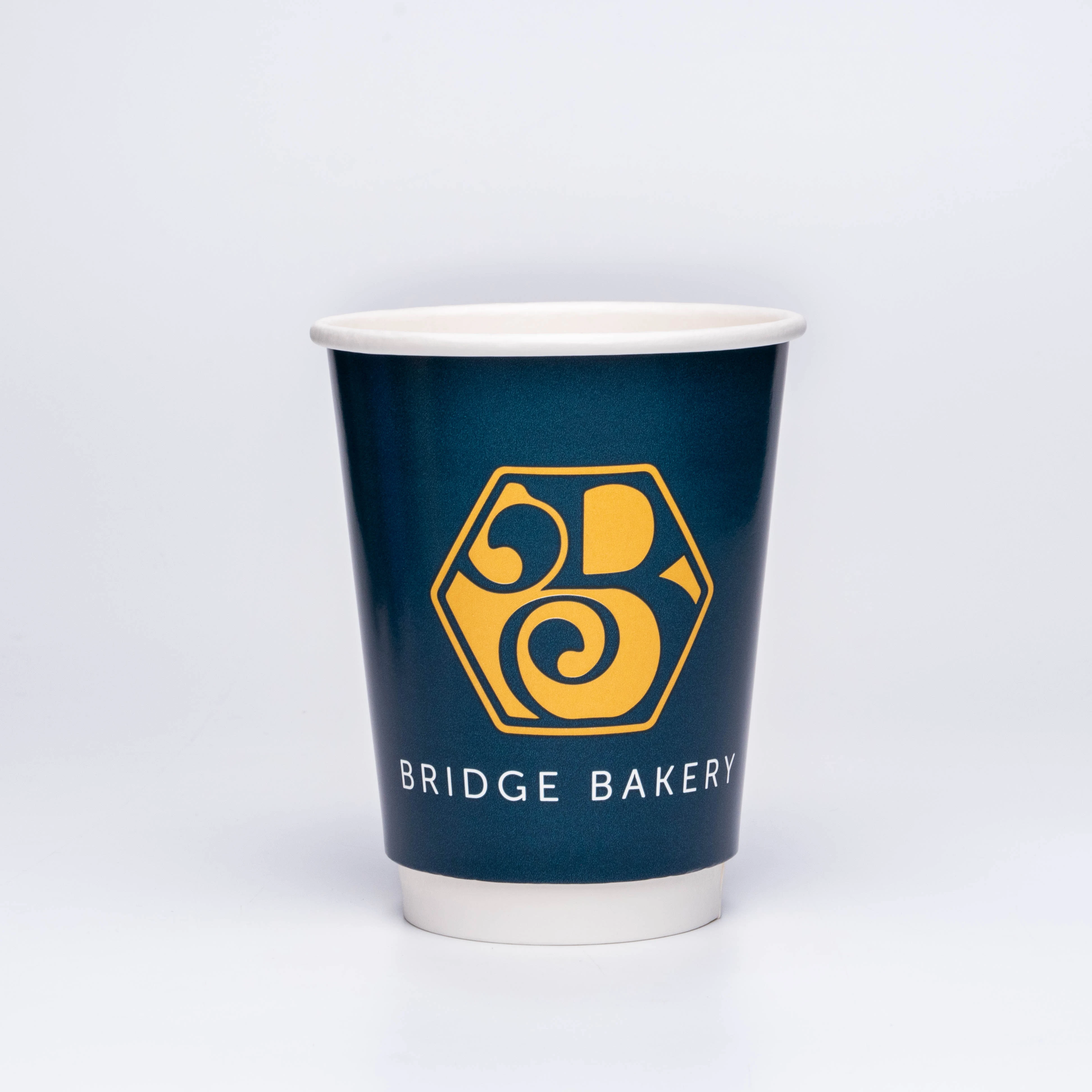 Carton cool custom disposable environmentally friendly double wall with lid to take away paper cup hot drink