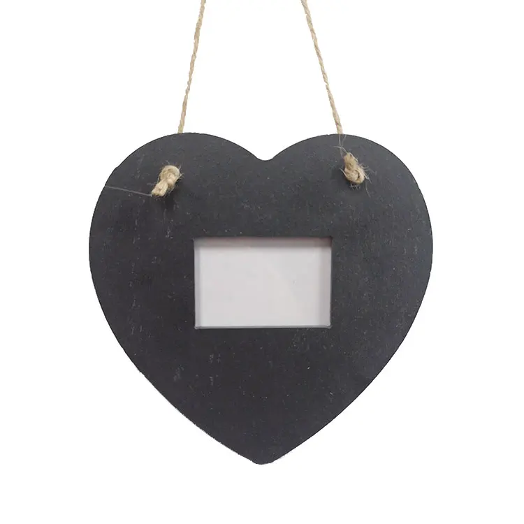 
Personalized Natural Slater Black Rustic Hanging home decor Photo Picture Frame 