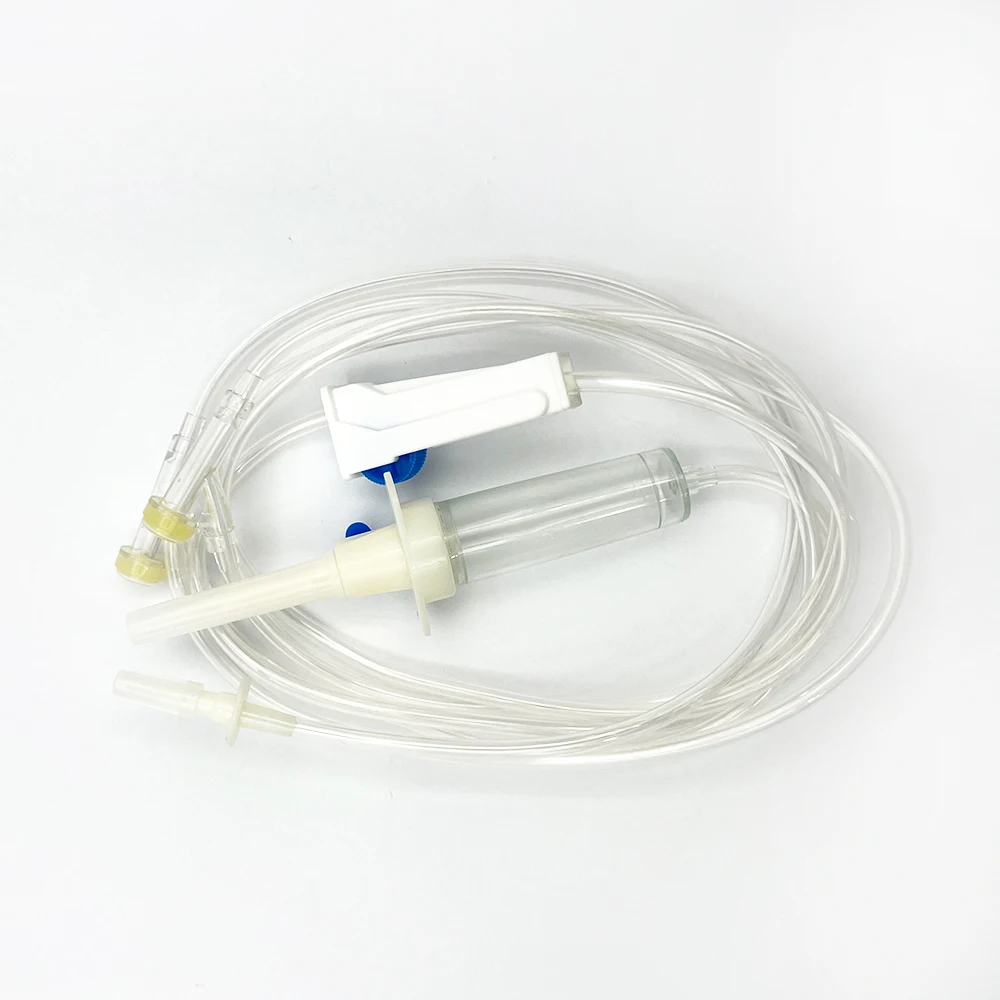 High Quality CE ISO Iv Infusion Set Children Adult Lock Luer Slip Transfusion Systems Disposable Infusion Set