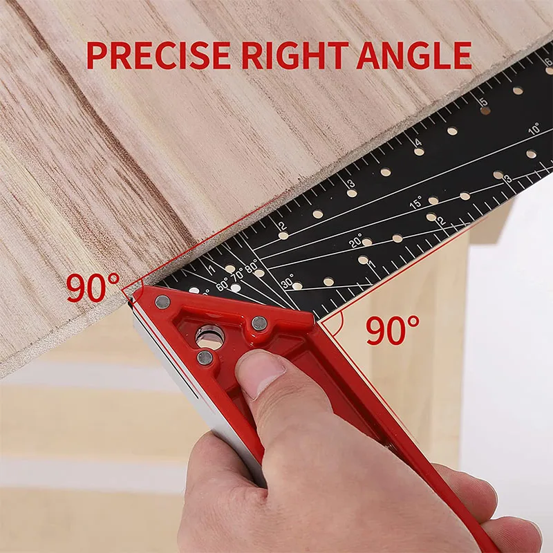 High Quality Carpenter Square Aluminum Framing Square 30cm Square  Ruler L Framing Tools
