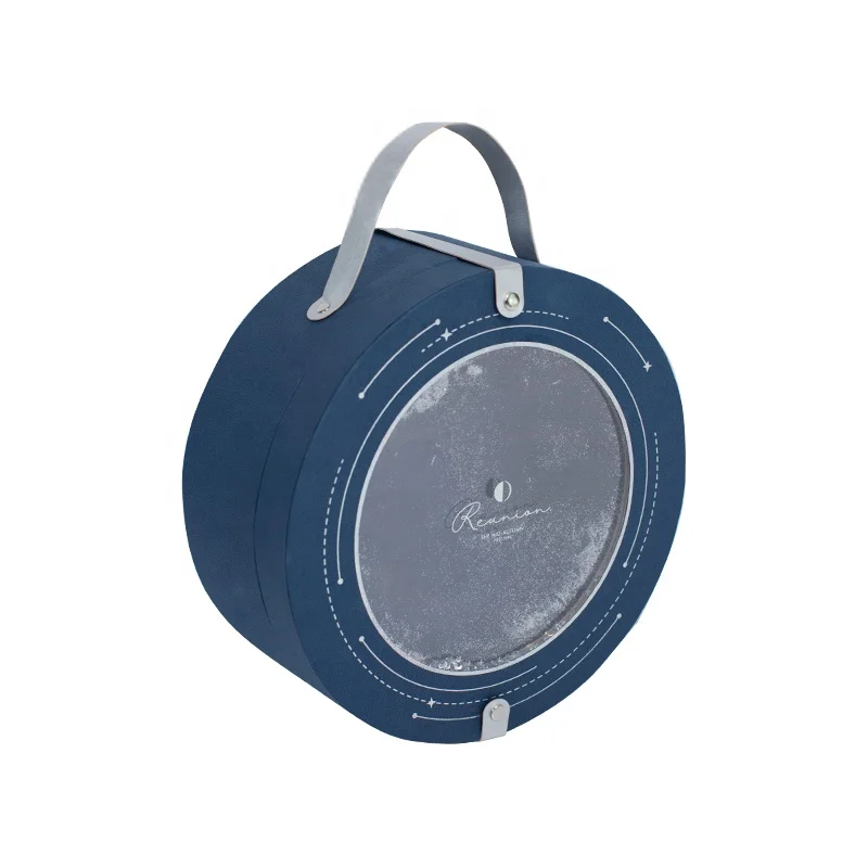 Hongxi OEM Hediye Kutusu Fancy  Luxury Surprise High Quality Custom Logo Hard CardBoard Round Suitcase Gift Paper Box Packaging