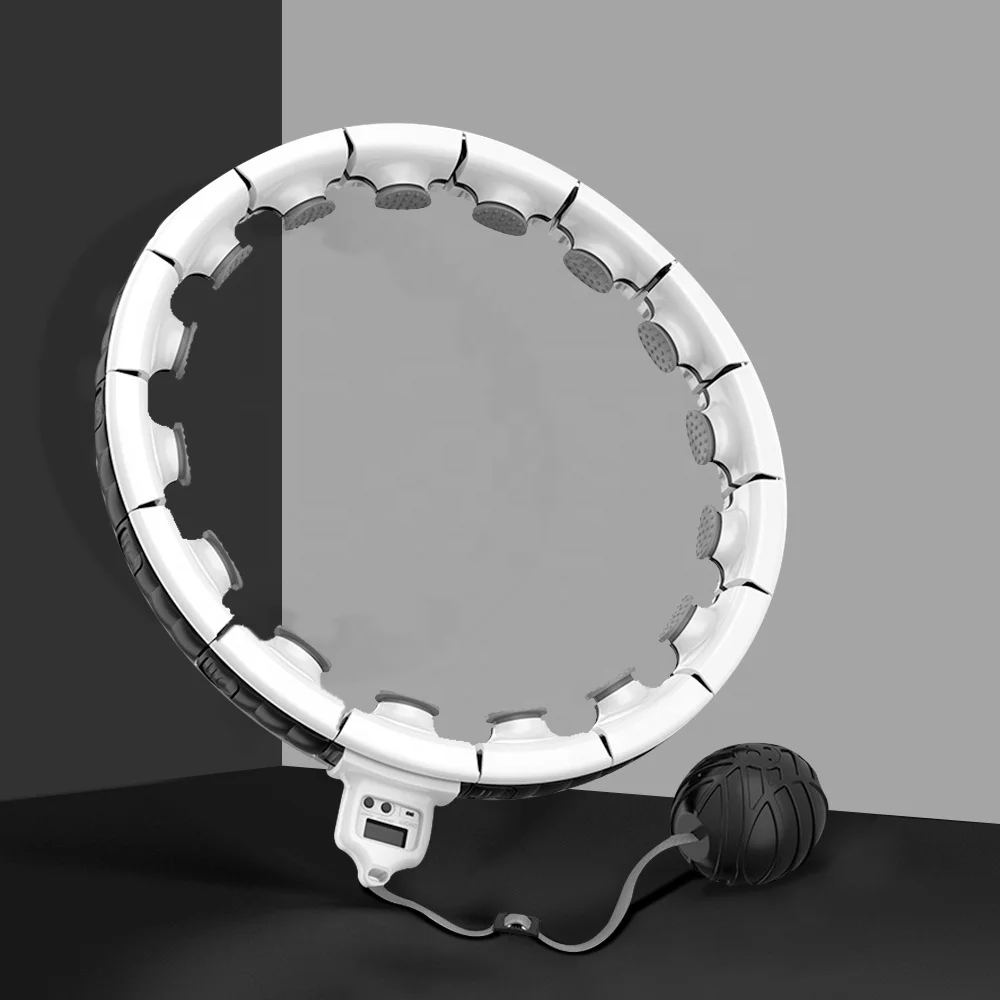 2021New technology hula ring Fitness Weight Indoor Sport Loss and Massage Magnetic suspension Adjustable smart hoola hoop