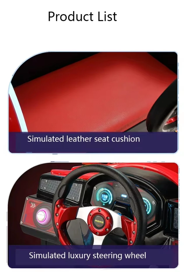 Cheap Wholesale game center coin pusher driving training simulator kids electric driving car New Car Games Racing machine