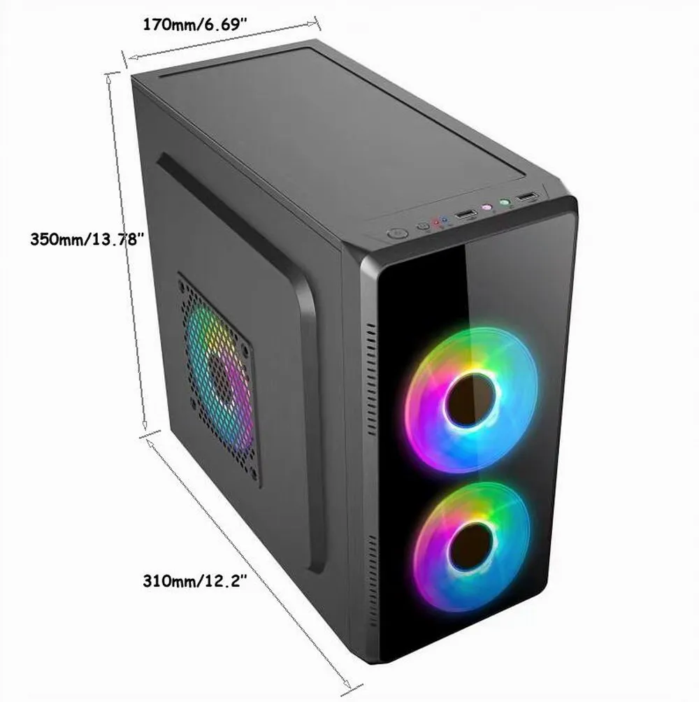New General Cpu Game Computer Case Desktop Atx Computer Full Tower Case