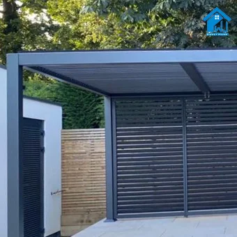 Hotel garden leisure high end large furniture matching sofa set modern outdoor aluminium pergola