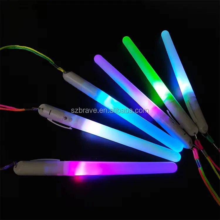 Wholesale DIY LOGO Flashing Led Pen Stick Concert Glow Wand Stick LED Light Stick Light Up Batons for Concert Party