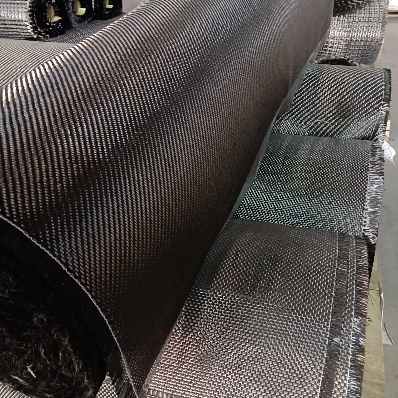 ANJIE 3k 200gsm 2*2 plain carbon fiber fabric