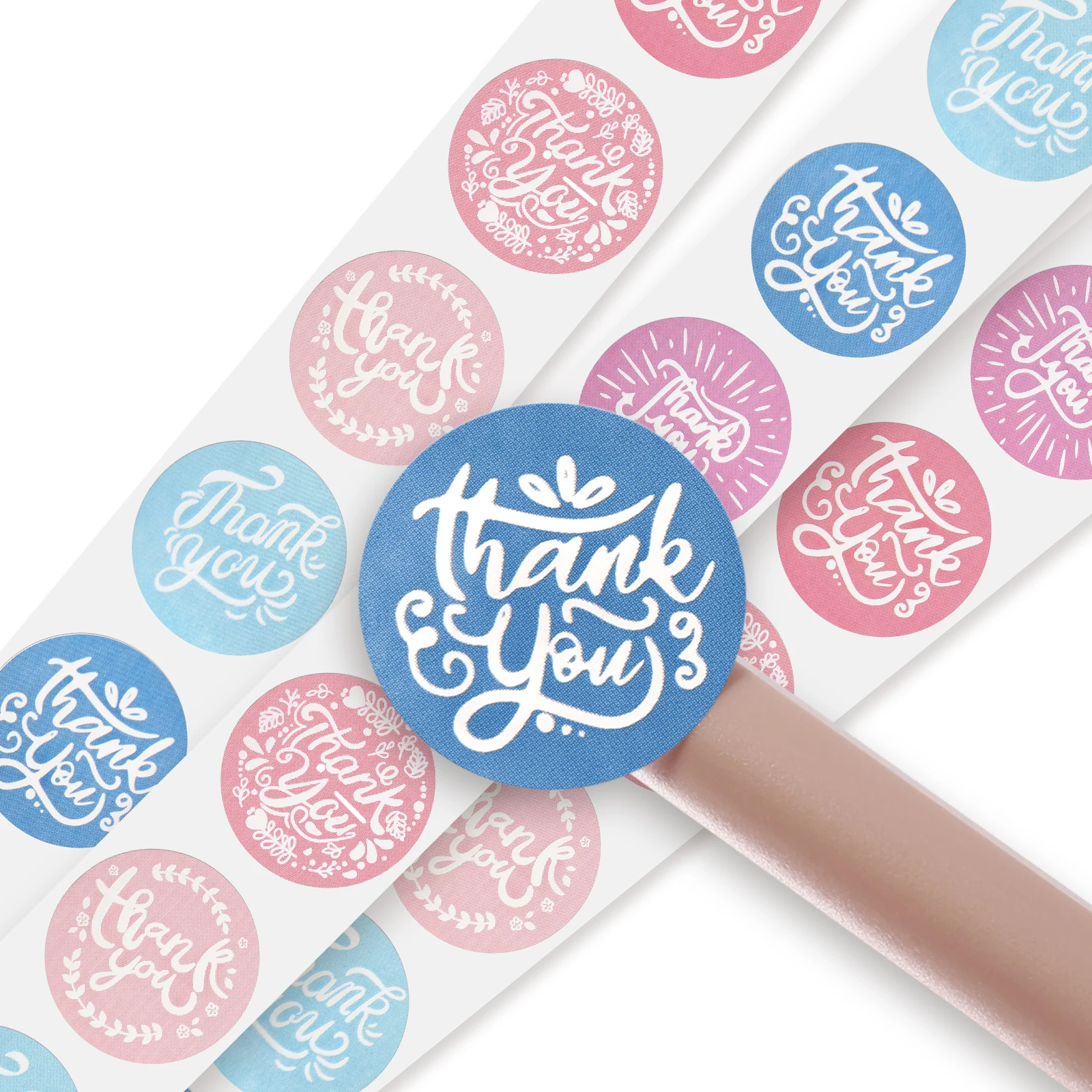 25mm Thank you Label Round Label For Packing Gift Parcel For Small Business Free Samples