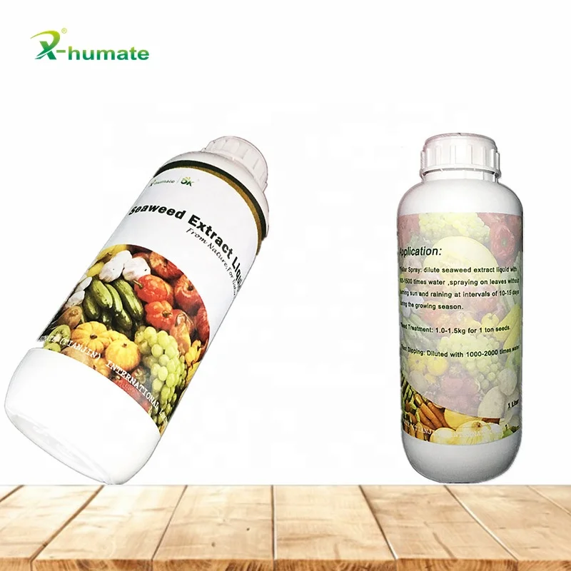100% Natural Root Promotor Agricultural Fertilizer of Seaweed Extract Liquid