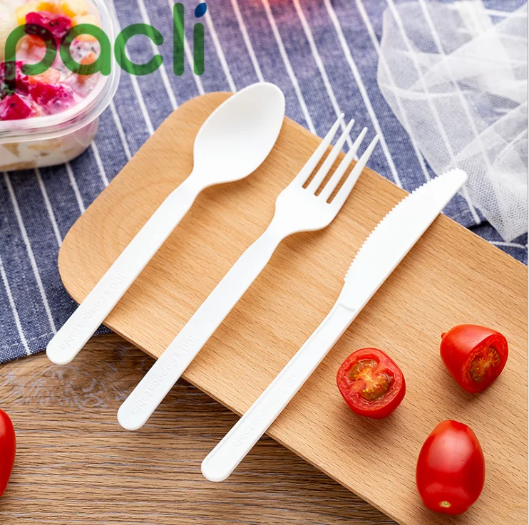 OEM Pp/ps/pla/wooden/bamboo Flatware Cutlery Sets flight Plastic Spoon Fork and Knife Kit disposable Packs