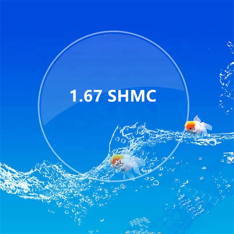 Optical Lens Price 1.67 ASP UV400 HMC Aspheric Lenses MR-7 SHMC for Eyeglass Lenses Optical Lens