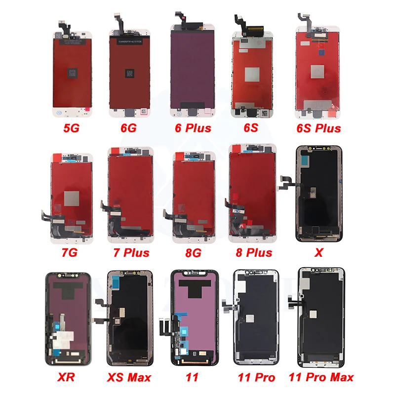  Yezone 17 лет Профессиональный оптовый мобильный телефон LCDs запасные части LCD сборка для iphone 6 6s plus 7 8x11 12
