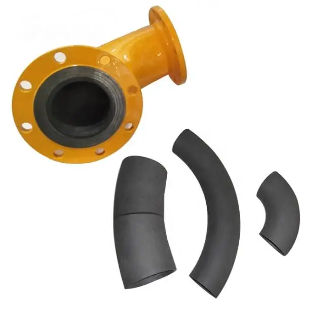 Wear-resistant corrosion-resistant carbon steel pipe/elbow with silicon carbide ceramic lining