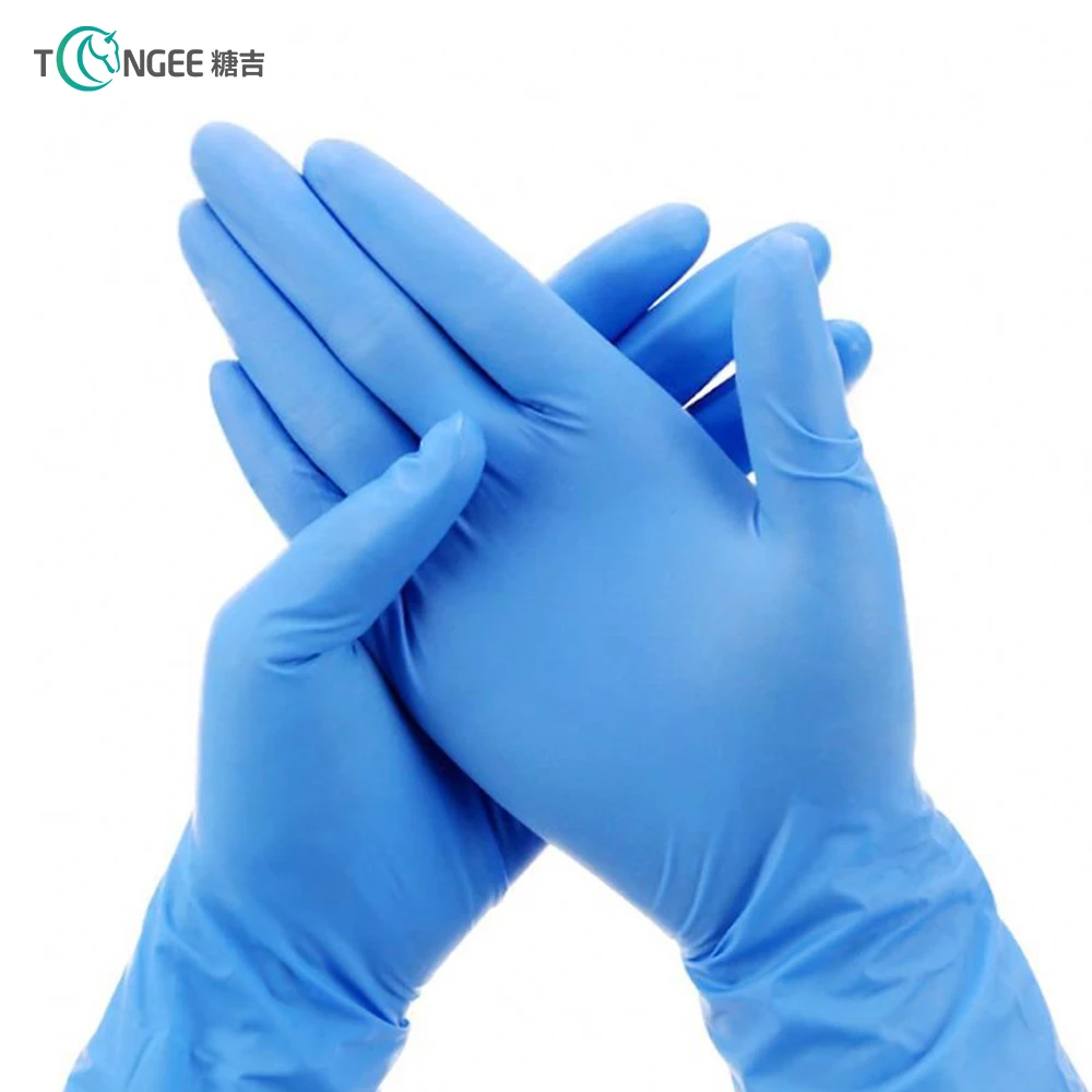 OEM customized disposable inspection work gloves hot selling powder-free disposable medical nitrile gloves
