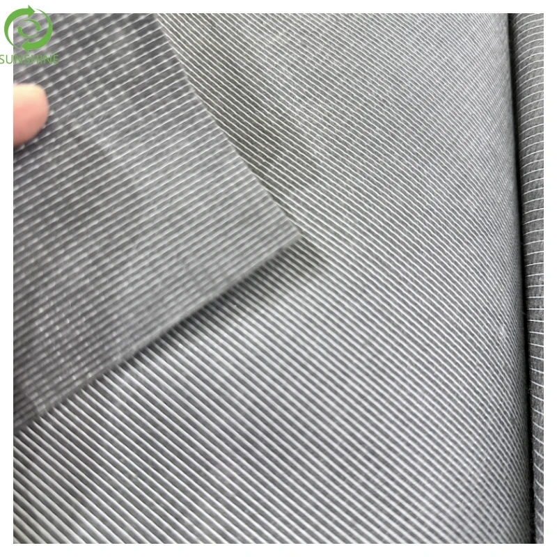 Pet mattress fabric stitchbond PVC white dot 80-180gsm anti-nonslip fabric stitch bond nonwoven fabric for Mattress and sofa