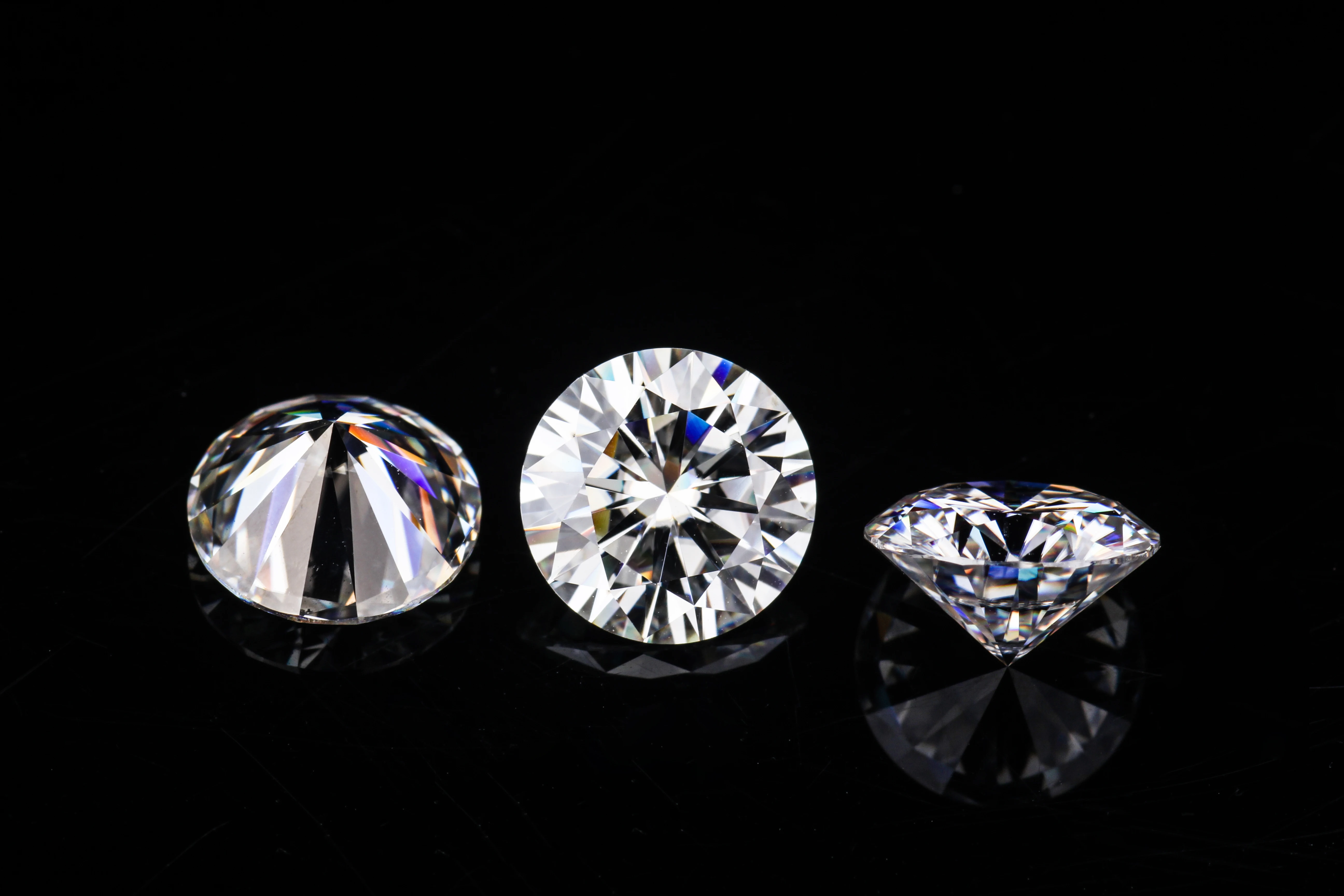 Круглый Муассанит белого цвета starsgem 2ct GH 8 мм для оптовой продажи изящное Золотое кольцо 10 к золотые мужские